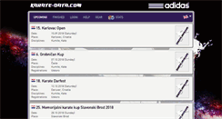 Desktop Screenshot of karate-data.com