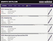 Tablet Screenshot of karate-data.com